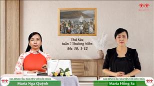 Gia đình cầu nguyện với Lời Chúa ngày 25-2-2022: Thứ Sáu tuần 7 mùa Thường niên (Mc 10, 1-12)