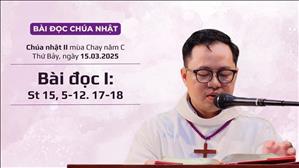 Bài đọc I: St 15, 5-12. 17-18 - CN II MC năm C