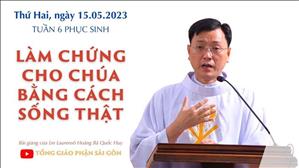 Làm chứng cho Chúa bằng cách sống thật - Lm Laurensô Hoàng Bá Quốc Huy | Thứ Hai tuần 6 PS