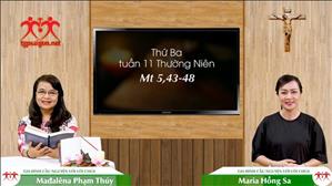Gia đình cầu nguyện với Lời Chúa: Thứ Ba tuần 11 Thường Niên (Mt 5, 43-48)