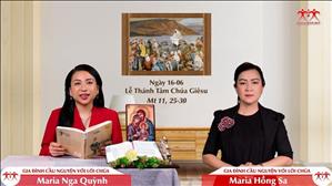 Gia đình cầu nguyện với Lời Chúa: Lễ Thánh Tâm Chúa Giêsu (Mt 11, 25-30)