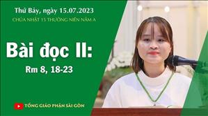 Bài đọc II: Rm 8, 18-23 - CN 15 TN năm A