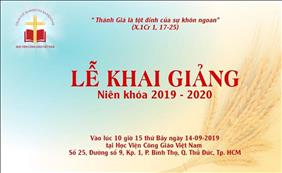 Thánh lễ Khai giảng Học viện Công Giáo Việt Nam 2019 - 2020 (trực tuyến)