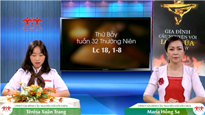 3 Phút Gia đình cầu nguyện với Lời Chúa: Thứ Bảy tuần 32 Thường niên (Lc 18, 1-8)