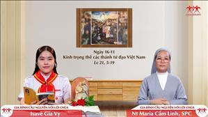 Danh Đức Giêsu - Kính trọng thể các thánh tử đạo Việt Nam (Lc 21, 5-19)