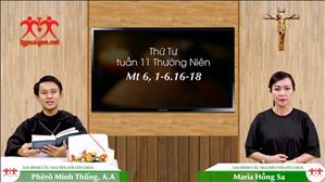 Gia đình cầu nguyện với Lời Chúa: thứ Tư tuần 11 Thường niên năm (Mt 6,1-6.16-18)