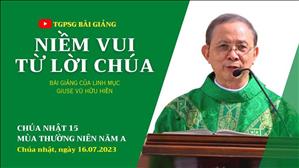 Niềm vui từ Lời Chúa - Lm Giuse Vũ Hữu Hiền | CN 15 TN năm A