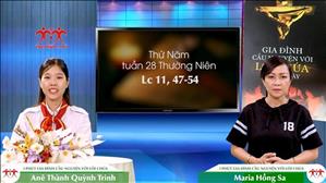 3 phút Gia đình cầu nguyện với Lời Chúa: Thứ Năm tuần 28 Thường Niên (Lc 11, 47-54)