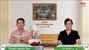 Gia đình cầu nguyện với Lời Chúa: Thứ Ba tuần 28 Thường niên (Lc 11, 37-41)
