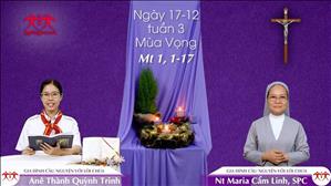 Gia đình cầu nguyện với Lời Chúa ngày 17-12-2020: Từ Bà, Đức Giêsu Được Sinh Ra - Thứ Năm tuần 3 mùa Vọng (Mt 1, 1-17)