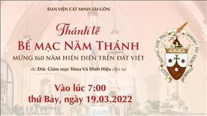 TGP Sài Gòn trực tuyến 19-3-2022: Bế mặc Năm Thánh lúc 7:00 tại Đan viện Cát Minh Sài Gòn
