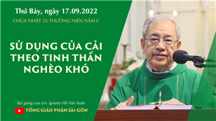 CN 25 TN năm C - Sử dụng của cải theo tinh thần nghèo khó