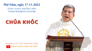 Chúa khóc - Lm. Giuse Hoàng Ngọc Dũng | Thứ Năm tuần 33 TN