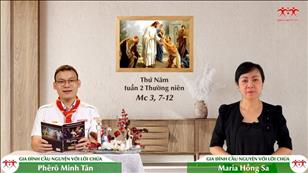 Gia đình cầu nguyện với Lời Chúa ngày 20-1-2022: Thứ Năm tuần 2 mùa Thường niên (Mc 3, 7-12)