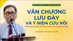 Văn chương lưu đày và ý niệm cứu rỗi - PGS.TS Phạm Văn Quang | Hội thảo Văn học Di dân