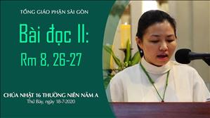 CN 16 Thường niên A - Bài Ðọc II: Rm 8, 26-27