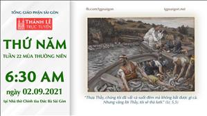 TGP Sài Gòn trực tuyến 2-9-2021: Thứ Năm tuần 22 TN lúc 6:30 tại Nhà thờ Chính tòa Đức Bà