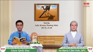 Chọn Chúa - Thứ Ba tuần XX Thường niên (Mt 19, 23-30)