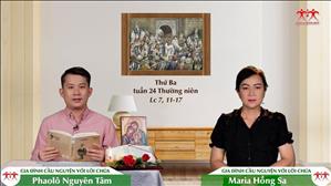 Gia đình cầu nguyện với Lời Chúa: Thứ Ba tuần 24 Thường niên (Lc 7, 11-17)
