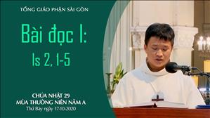 CN 29 TN A - Bài đọc I: Is 2, 1-5