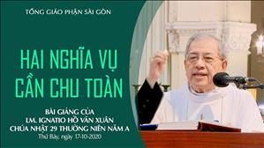 CN 29 TN A - Bài giảng: Hai nghĩa vụ cần chu toàn