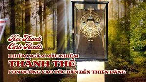 Học Thánh Carlo Acutis chiêm ngắm mầu nhiệm Thánh Thể - Con đường cao tốc dẫn đến Thiên Đàng