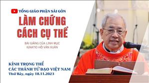 Làm chứng cách cụ thể - Lm Ignatio Hồ Văn Xuân | Kính trọng thể các thánh tử đạo Việt Nam