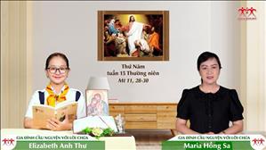 Gia đình cầu nguyện với Lời Chúa: Thứ Năm tuần 15 Thường niên (Mt 11, 28-30)