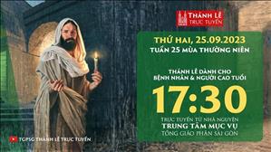 Thánh lễ trực tuyến | 17:30 | Thứ Hai Tuần 25 Mùa Thường Niên | Ngày 25-9-2023 | TTMV TGPSG