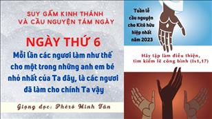 NGÀY THỨ VI: Làm cho một trong những anh em bé nhỏ nhất của Ta đây, là làm cho chính Ta