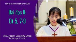 CN 5 MC năm B - Bài đọc II: Dt 5, 7-9