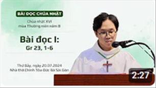  Bài đọc I: Gr 23, 1-6 - CN XVI TN năm B