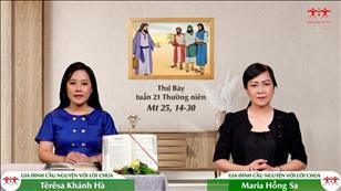 Gia đình cầu nguyện với Lời Chúa: Thứ Bảy tuần 21 mùa Thường niên (Mt 25, 14-30)
