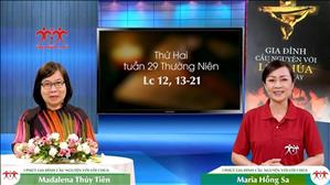 3 phút Gia đình cầu nguyện với Lời Chúa: Thứ Hai tuần 29 Thường Niên (Lc 12, 13-21)