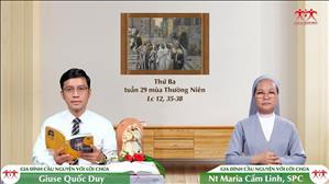 Tỉnh Thức - Thứ Ba tuần XXIX Thường niên (Lc 12, 35-38)