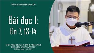 Chúa nhật 34 TN năm B - Bài đọc I: Đn 7, 13-14