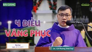 TGPSG Bài giảng ngày 20-12-2021 lúc 5:30 tại Nhà thờ Chính tòa Đức Bà