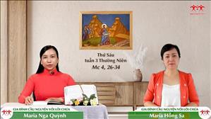 Gia đình cầu nguyện với Lời Chúa ngày 28-1-2022: Thứ Sáu tuần 3 mùa Thường niên (Mc 4, 26-34)