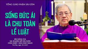 CN 1 MC năm B - Sống đức ái là chu toàn lề luật