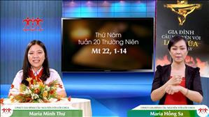 3 phút Gia đình cầu nguyện với Lời Chúa: Thứ Năm tuần 20 Thường Niên (Mt 22, 1-14)