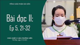 Chúa nhật 21 TN năm B - Bài đọc II: Ep 5, 21-32
