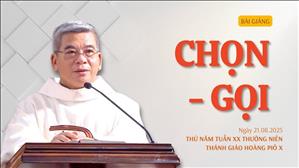 Chọn - Gọi - Lm Giuse Hoàng Ngọc Dũng | Thứ Năm tuần XX Thường niên
