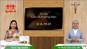 Gia đình cầu nguyện với Lời Chúa ngày 22-9-2020: thứ Ba tuần 25 mùa Thường niên (Lc 8, 19-21)