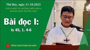 Bài đọc I: Is 45, 1. 4-6 - CN 29 TN năm A