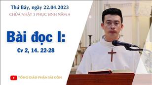 CN 3 PS năm A - Bài đọc I: Cv 2, 14. 22-28 