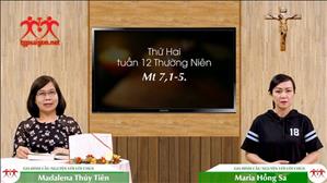 Gia đình cầu nguyện với Lời Chúa: Thứ Hai tuần 12 Thường Niên (Mt 7, 1-5)
