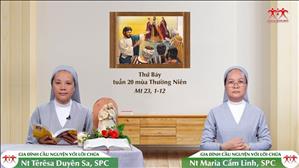 Tình Yêu Phục Vụ - Thứ Bảy tuần XX Thường niên (Mt 23, 1-12)