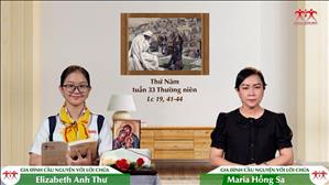 Gia đình cầu nguyện với Lời Chúa: Thứ Năm tuần 33 Thường niên (Lc 19, 41-44)