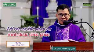 TGPSG Bài giảng ngày 22-12-2021 lúc 5:30 tại Nhà thờ Chính tòa Đức Bà