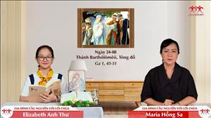 Gia đình cầu nguyện với Lời Chúa: Thánh Barthôlômêô, Tông đồ (Ga 1, 45-51)